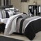 Chic Home Euphoria 8-Piece Embroidered Comforter Set Embroidery Pintuck Bedding with Bed Skirt and Decorative Pillows Shams